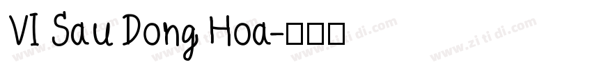 VI Sau Dong Hoa字体转换